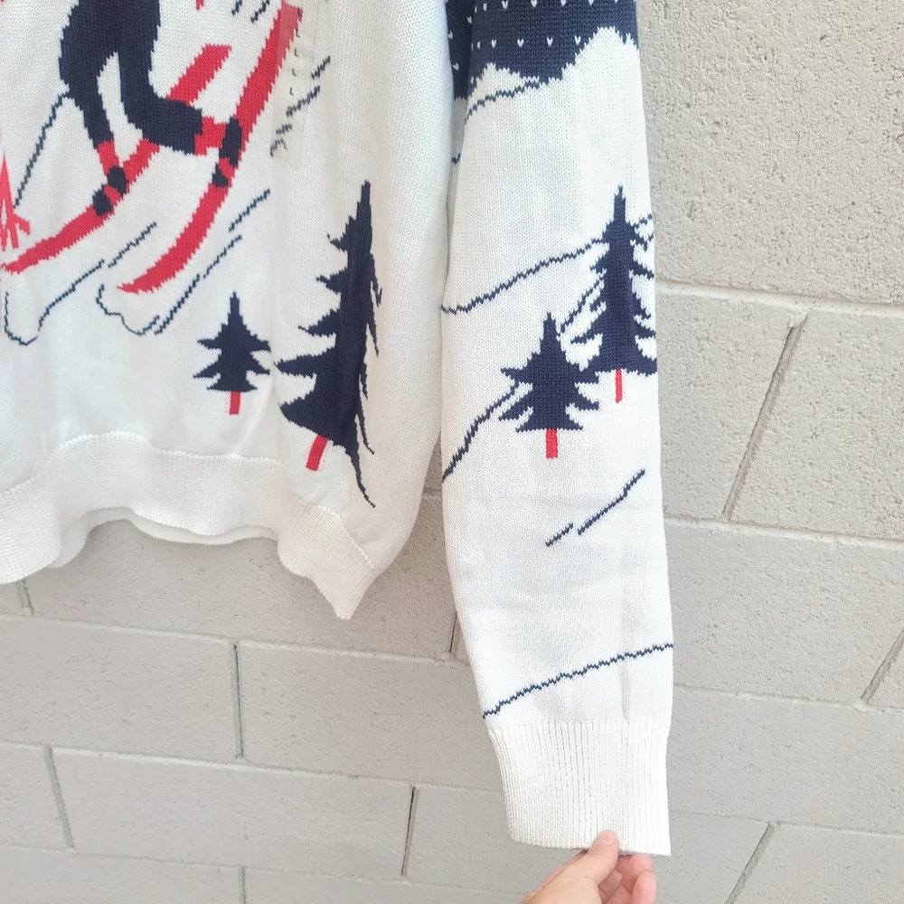 Polo Ralph Lauren | Skier Cotton Knitted Sweater Navy Multi Size Large
